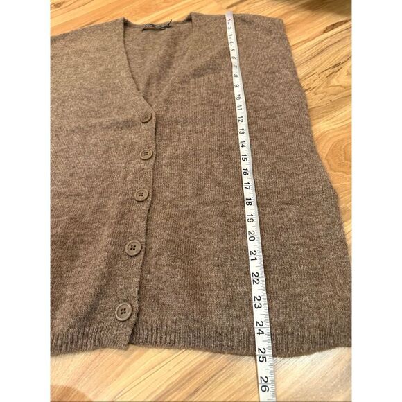 Gudrun Sjoden brown soft wool b button front vest size Small - Picture 8 of 8